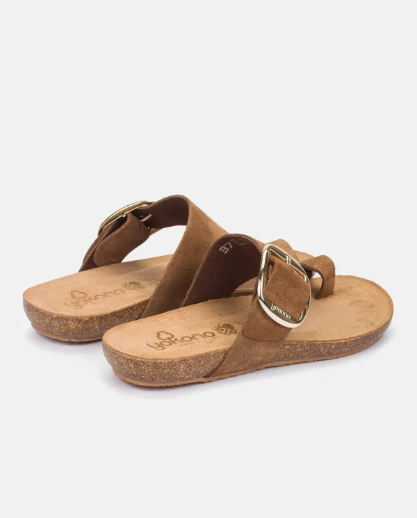 Yokono Sandalia Plana Ibiza 205 Marron | Mujer Sandalias Planas