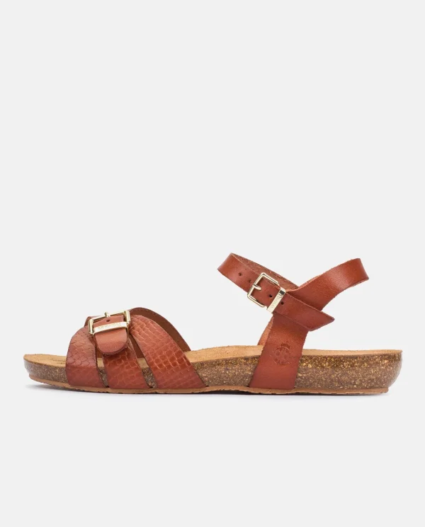 Yokono Sandalia Plana Ibiza 185 Marron | Mujer Sandalias Planas