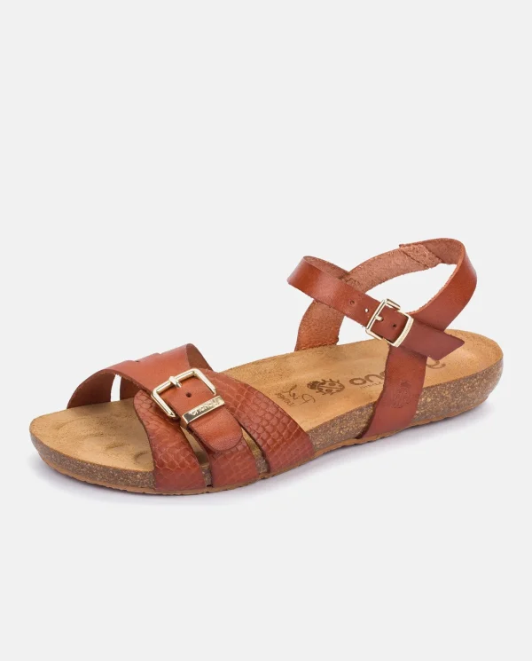 Yokono Sandalia Plana Ibiza 185 Marron | Mujer Sandalias Planas