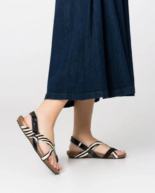 Yokono Sandalia Plana Ibiza 718 Negro | Mujer Sandalias Planas