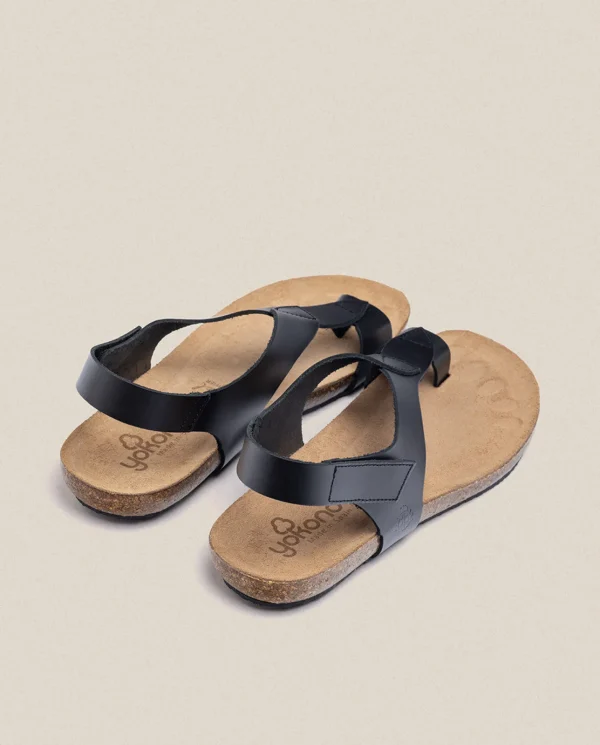 Yokono Sandalia Plana Ibiza 174 Negro | Mujer Sandalias Planas