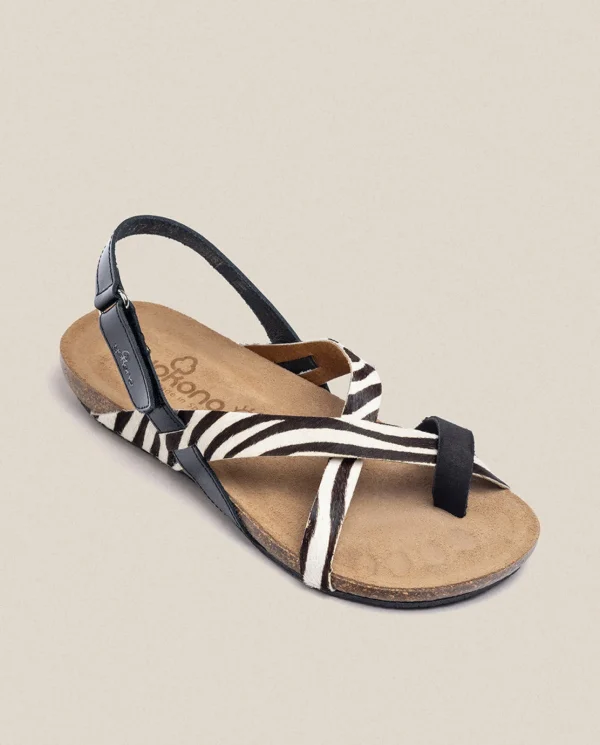 Yokono Sandalia Plana Ibiza 718 Negro | Mujer Sandalias Planas