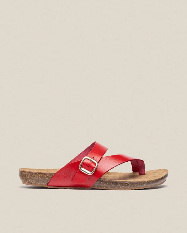 Yokono Sandalia Plana Ibiza 013 Rojo | Mujer Sandalias Planas