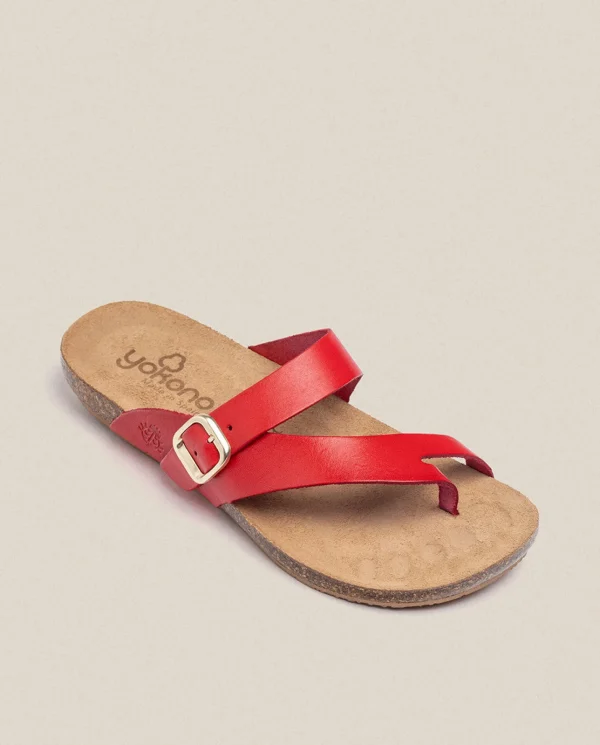 Yokono Sandalia Plana Ibiza 013 Rojo | Mujer Sandalias Planas