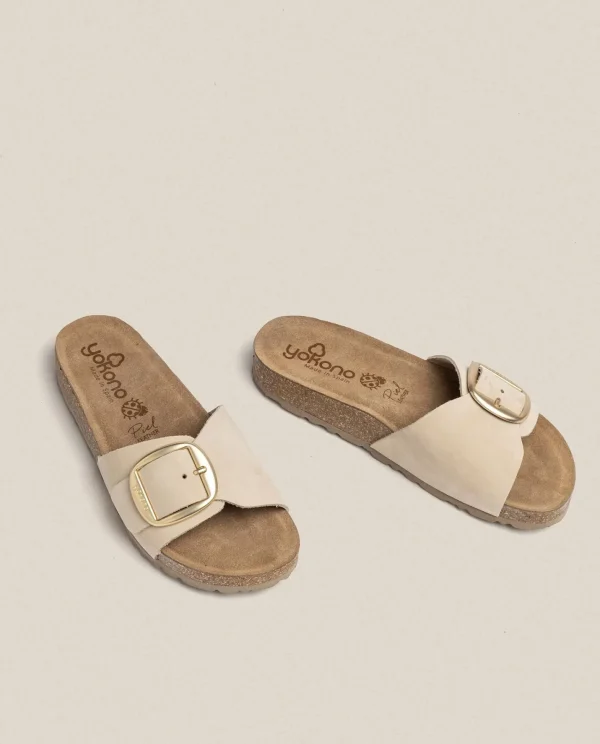 Yokono Sandalia Plana Jerba 114 Beige | Mujer Sandalias Planas