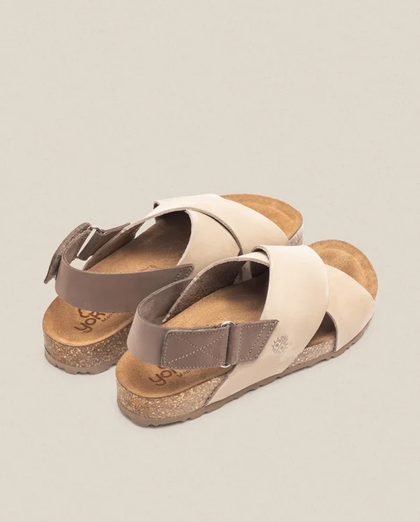 Yokono Sandalia Plana Jerba 134 Beige | Mujer Sandalias Planas