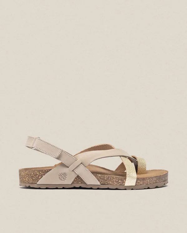 Yokono Sandalia Plana Jerba 718 Dorado | Mujer Sandalias Planas