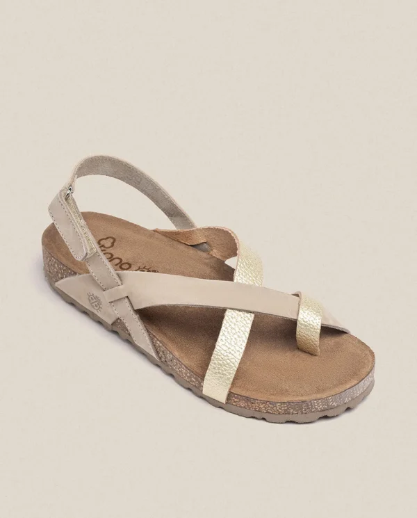 Yokono Sandalia Plana Jerba 718 Dorado | Mujer Sandalias Planas