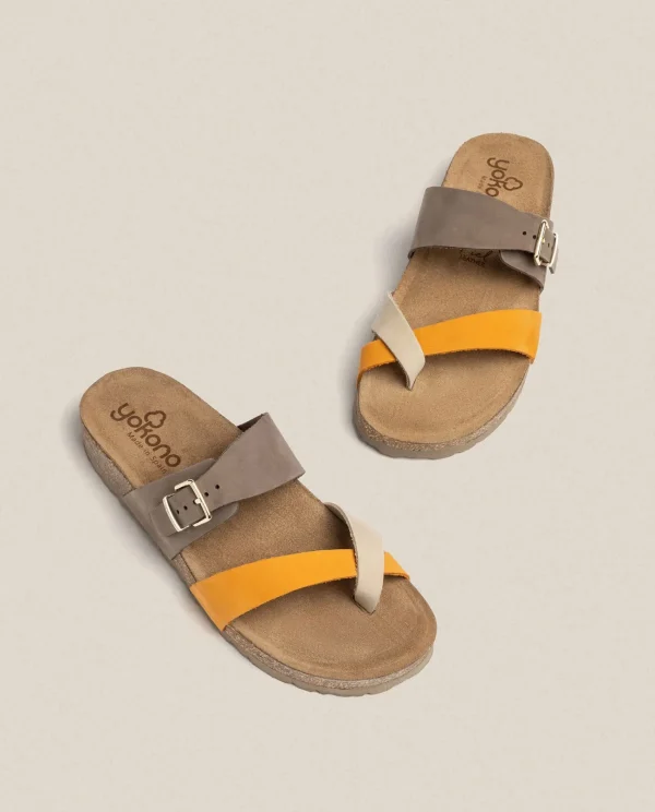 Yokono Sandalia Plana Jerba 091 Naranja | Mujer Sandalias Planas