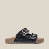 Yokono Sandalia Plana Jerba 143 Negro | Mujer Sandalias Planas