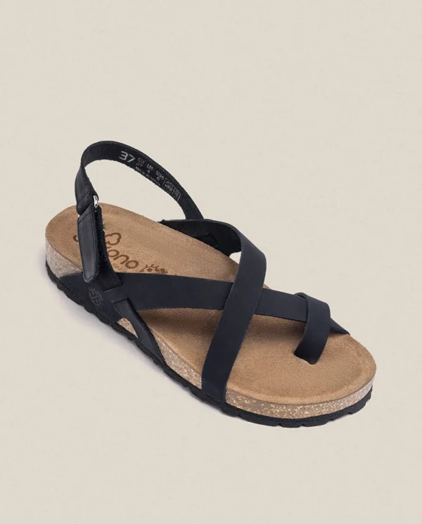 Yokono Sandalia Plana Jerba 718 Negro | Mujer Sandalias Planas