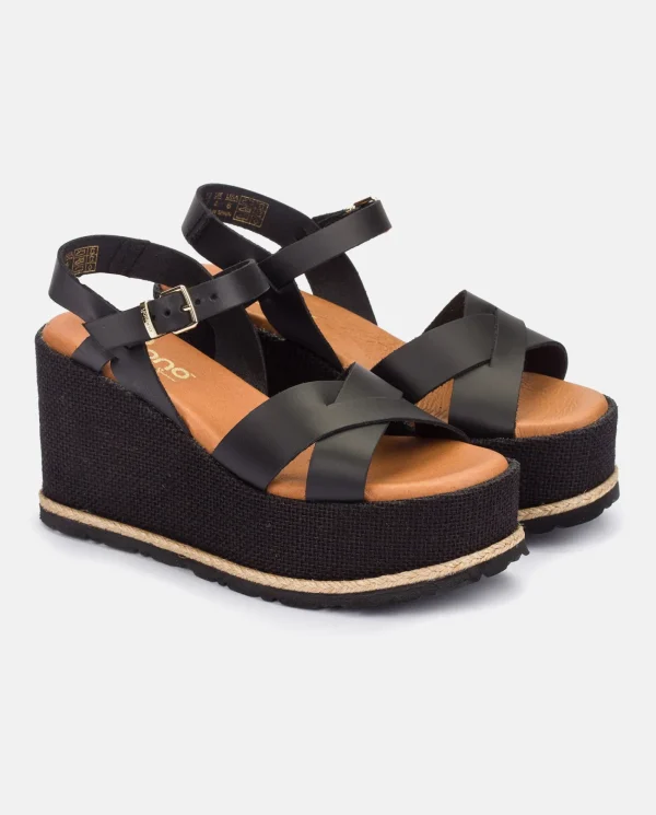 Yokono Sandalia Plana Lanzarote 003 Negro | Mujer Sandalias De Cuña