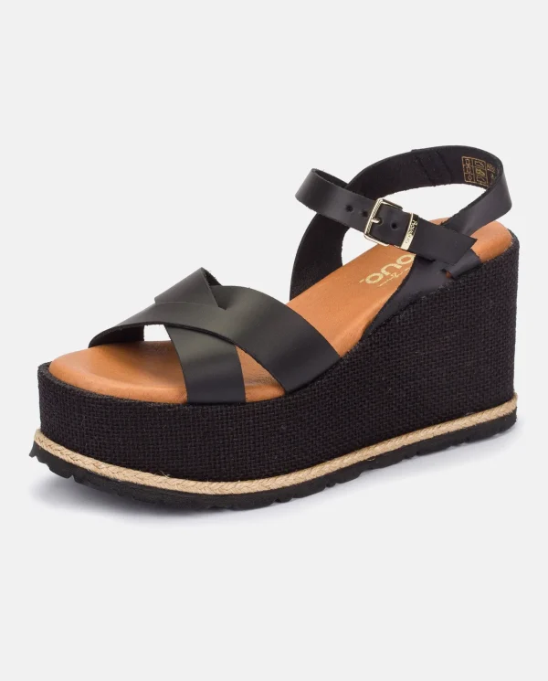 Yokono Sandalia Plana Lanzarote 003 Negro | Mujer Sandalias De Cuña