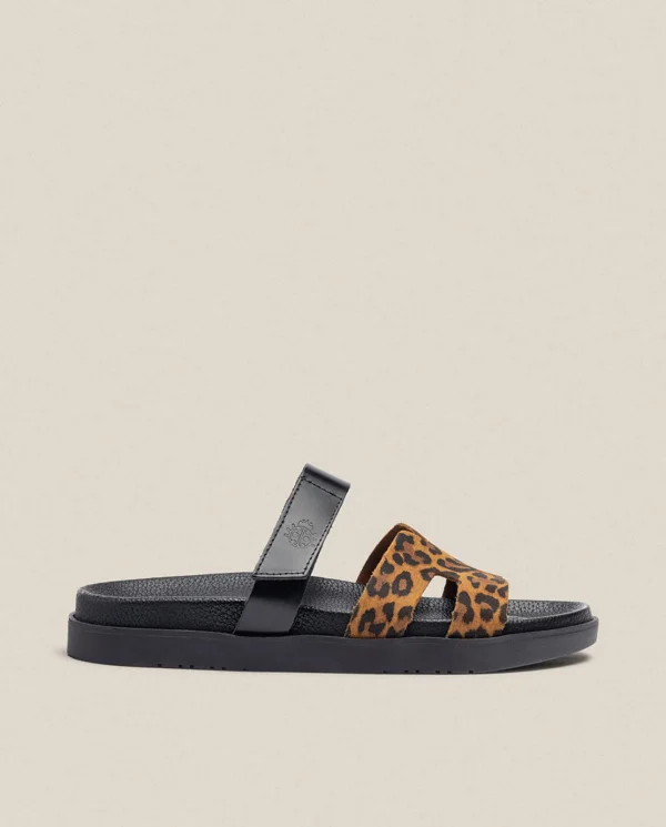 Yokono Sandalia Plana Morena 125 Leopardo | Mujer Sandalias Planas