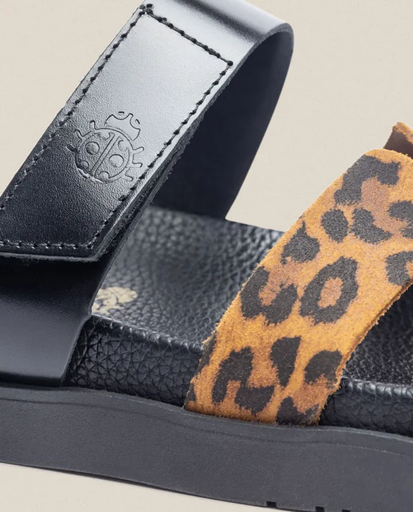 Yokono Sandalia Plana Morena 125 Leopardo | Mujer Sandalias Planas