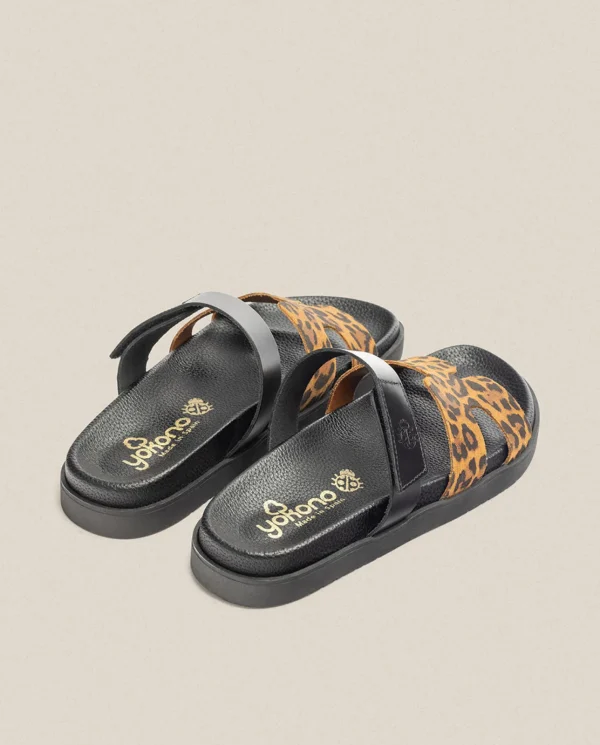 Yokono Sandalia Plana Morena 125 Leopardo | Mujer Sandalias Planas