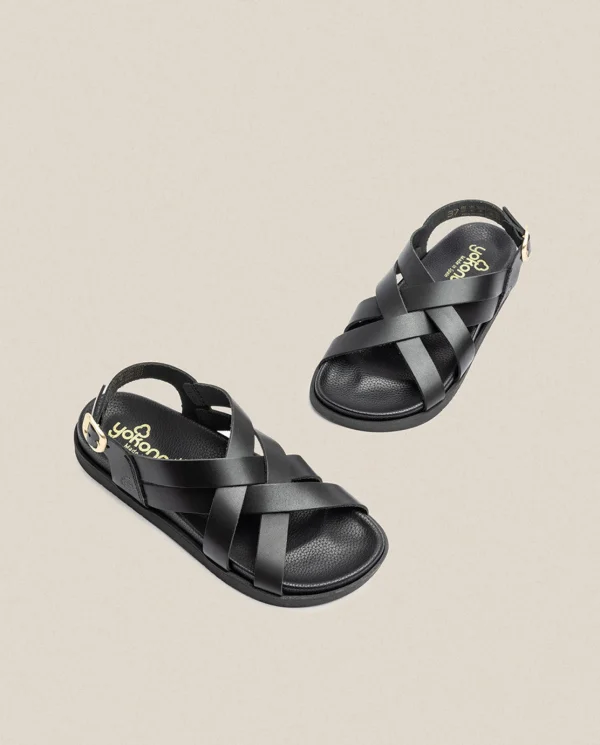 Yokono Sandalia Plana Morena 005 Negro | Mujer Sandalias Planas