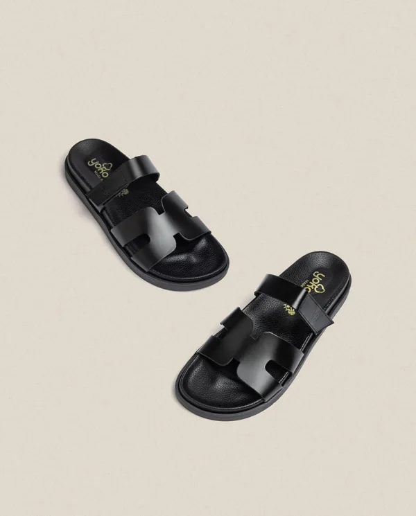 Yokono Sandalia Plana Morena 125 Negro | Mujer Sandalias Planas