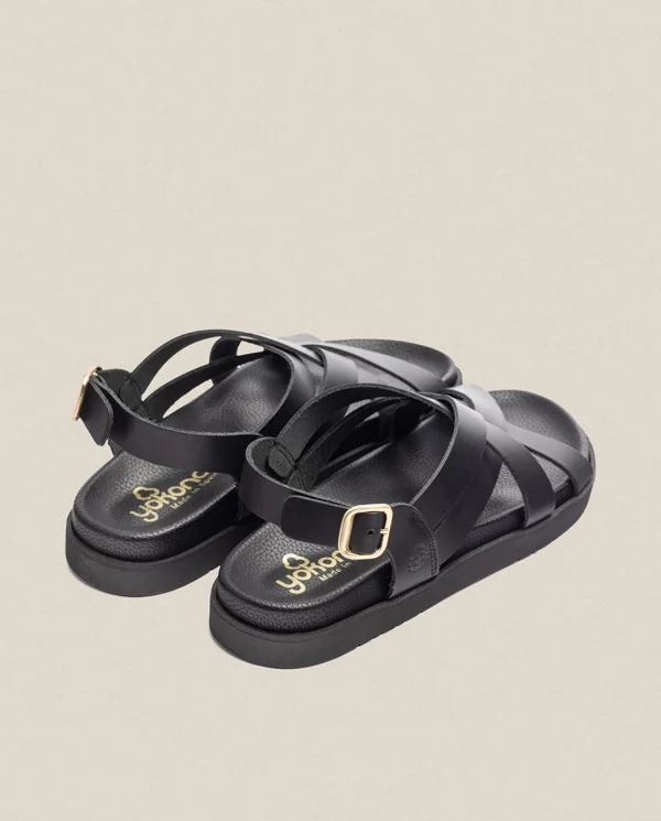 Yokono Sandalia Plana Morena 005 Negro | Mujer Sandalias Planas