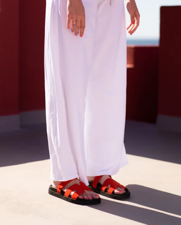 Yokono Sandalia Plana Morena 125 Rojo | Mujer Sandalias Planas