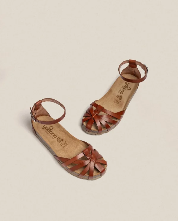 Yokono Sandalia Plana Villa 011 Marron | Mujer Sandalias Planas