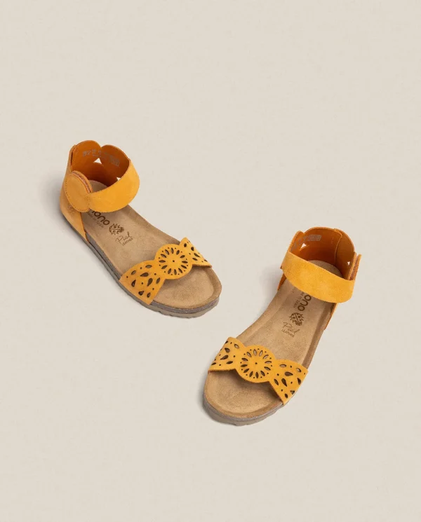 Yokono Sandalia Plana Villa 086 Naranja | Mujer Sandalias Planas