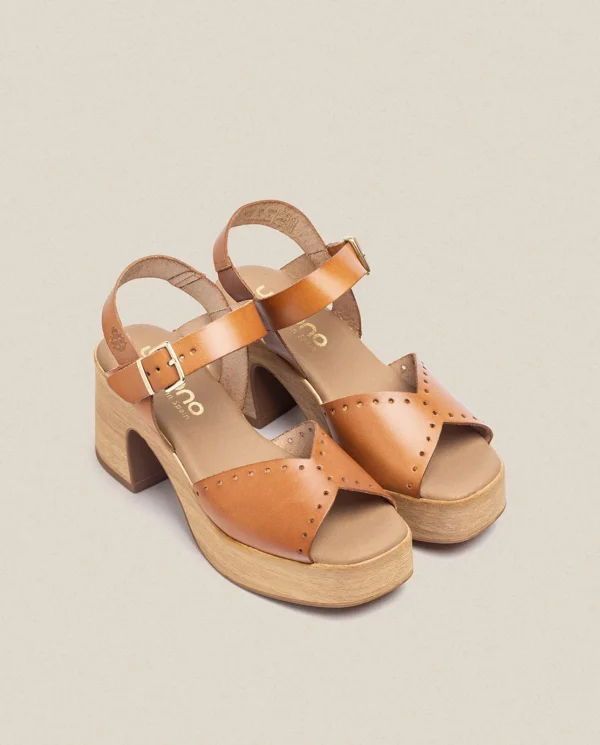 Yokono Sandalia Tacón Bonai 002 Marrón | Mujer Sandalias De Tacón