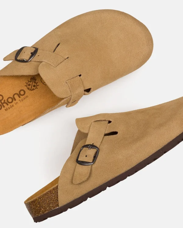 Yokono Zapato Plano ZUECO-599 Beige | Mujer Zuecos | Sandalias Planas