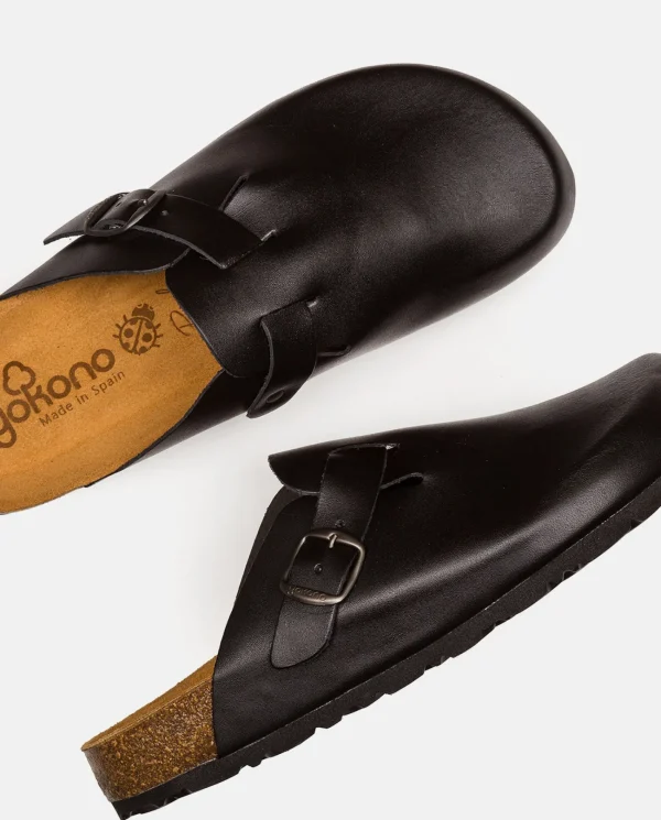 Yokono Zapato Plano ZUECO-599 Negro | Mujer Zuecos | Sandalias Planas